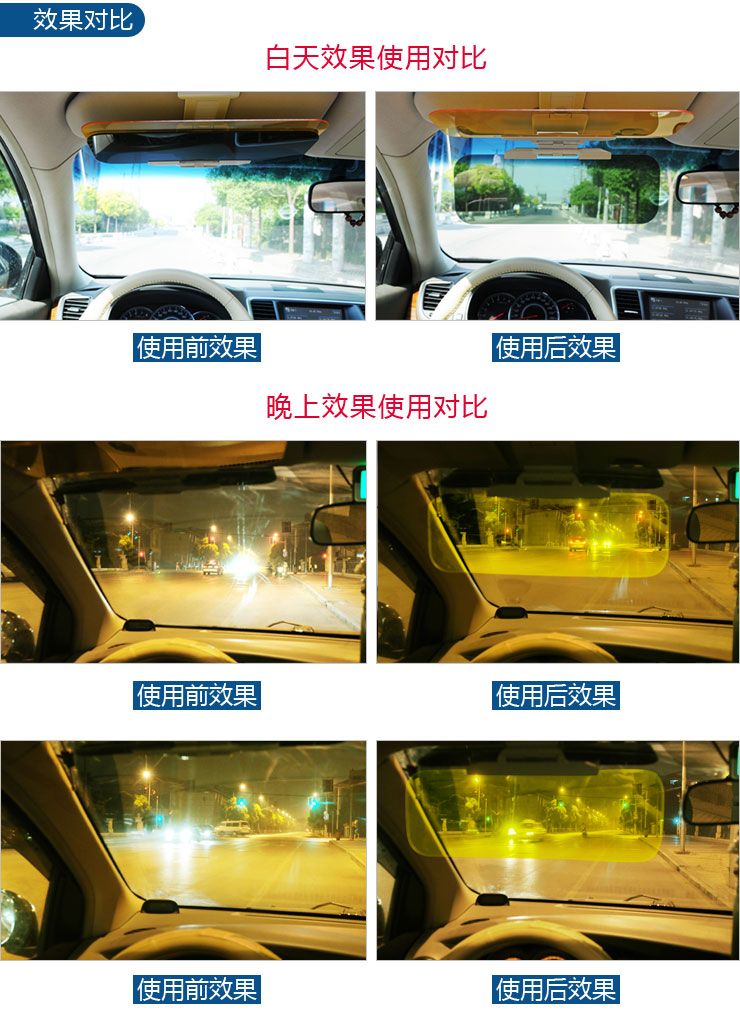 Autós napellenző és fényszűrő - HD vision Visor