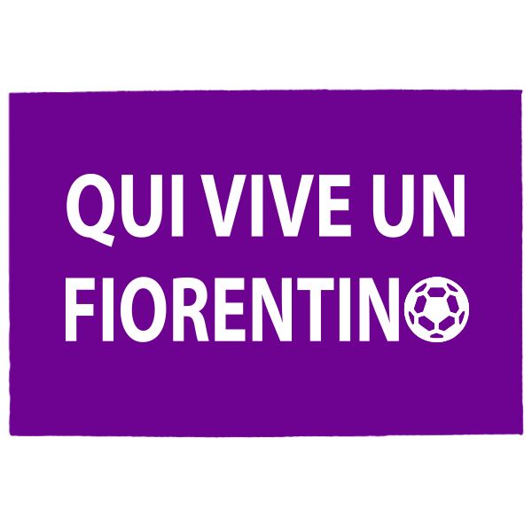 Tréfás Lábtörlő / Olasz foci Fiorentina szurkoló