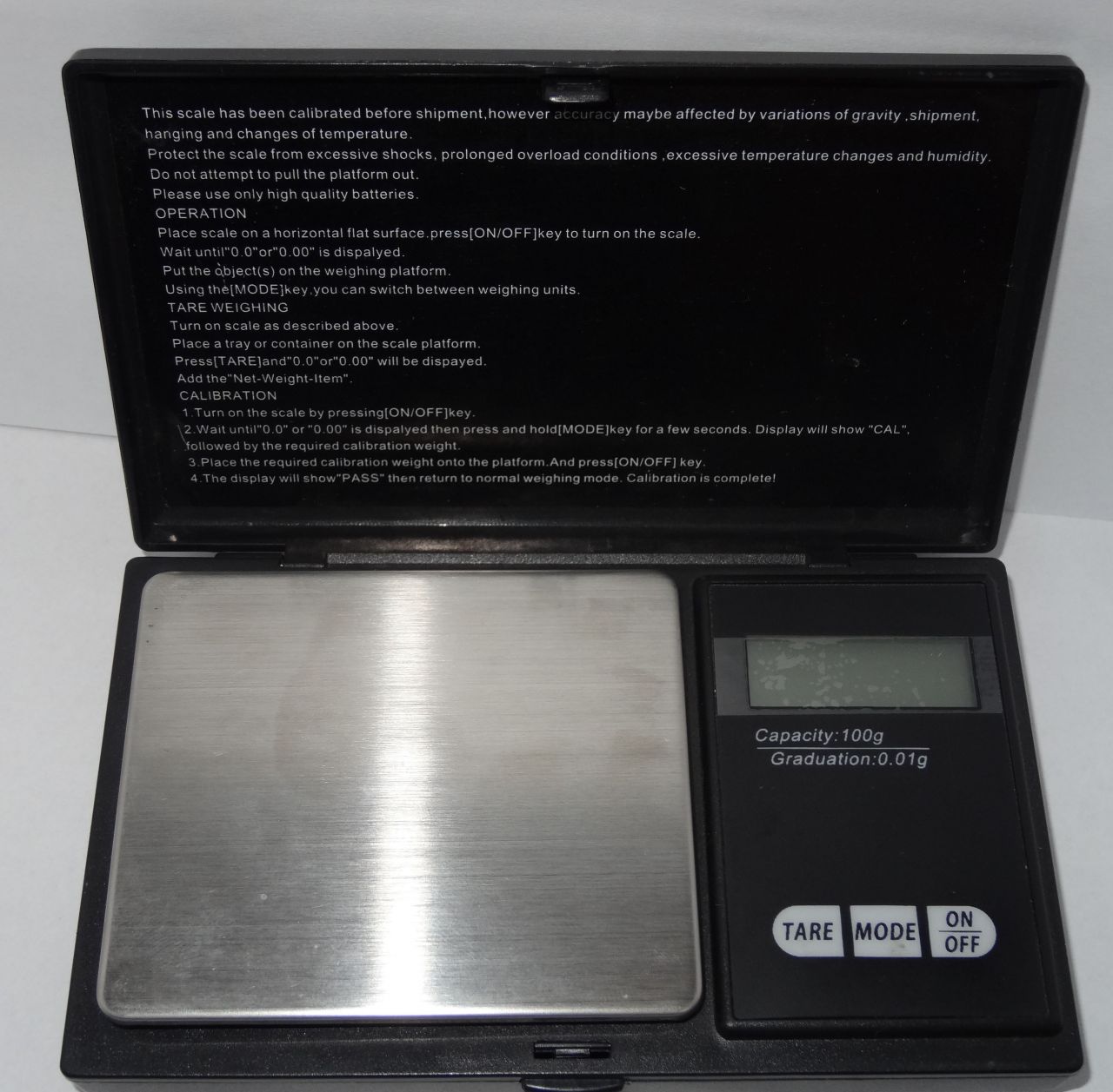 Digitális gramm mérleg ékszer mérleg 0,01g/100g - Professional-mini