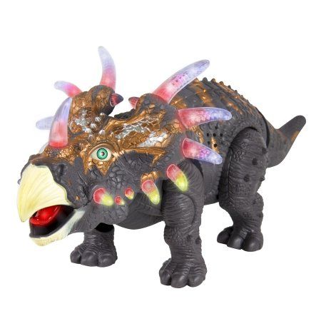Elemes Triceratops Arany Dínó mozog, világít No.6632 - Gyerek játék