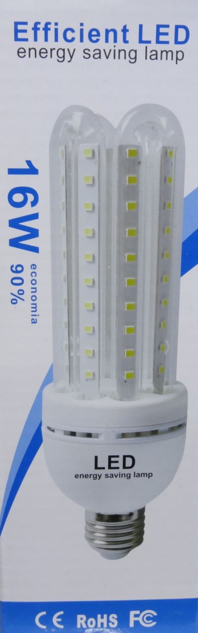 60 LED fénycső izzó E27 16W 3200K / 6400K A Energiatakarékos izzó
