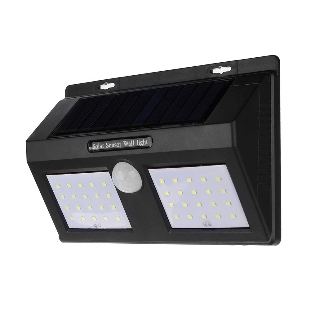 Vezeték nélküli Napelemes 40 LED fali lámpa fény-mozgásérzékelős - Vékony LED-803