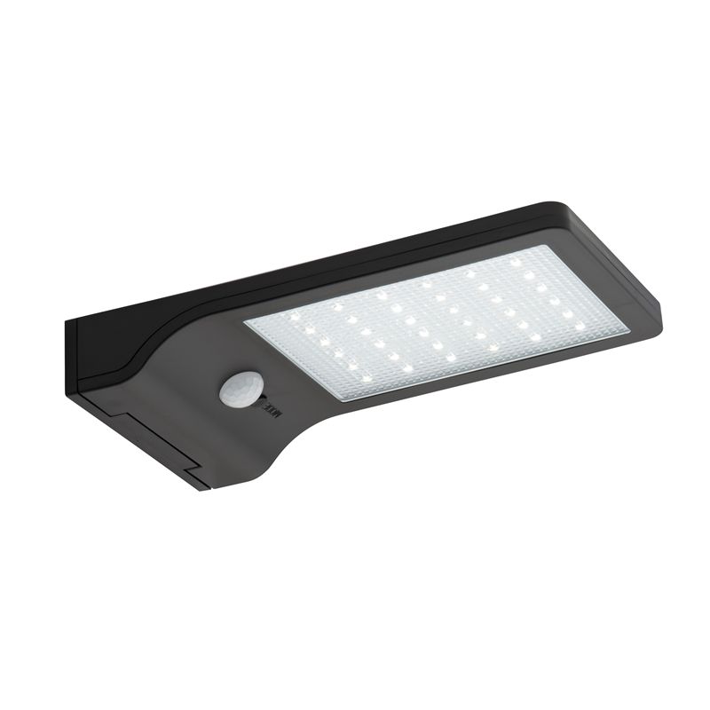 Vezeték nélküli Napelemes 36 LED Solar fali lámpa fény-mozgásérzékelős Fekete/Fehér - Vékony 1617