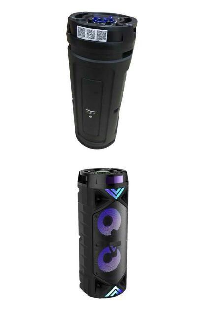 Bluetooth hangszóró Mikrofonnal LED,Mp3,Rádió,USB, TF/micro SD kártya, AUX, Telefon kihangosítás - ZQS-6201