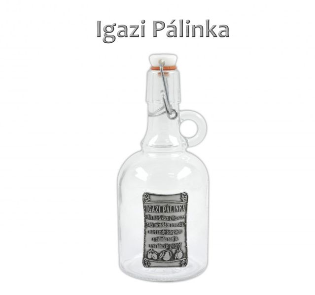Óncimkés Füles csatos üveg Igazi pálinka Kis mértékben gyógyszer... 0,5l - Óncimkés csatos üveg
