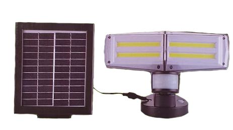 Vezeték nélküli Napelemes 80 COB LED fali lámpa fény-mozgásérzékelős - LQ-GY017H