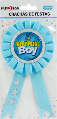 Kitűző Birthday Boy 11x20cm 240169