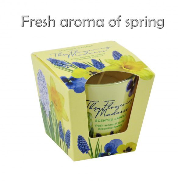 Illatgyertya pohárban Fresh aroma of spring 8,5cm