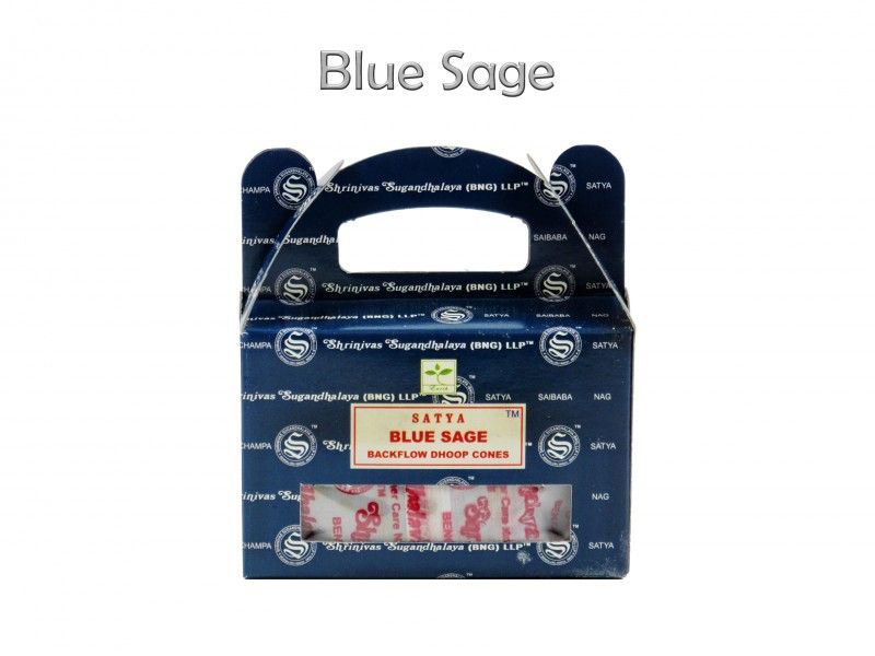 Backkflow-lefelé áramló füstölő kúp Blue Sage 24db