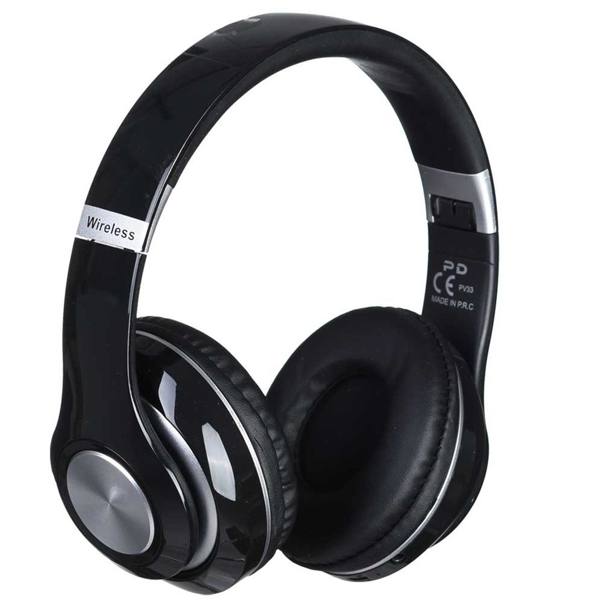 Vezeték nélküli Bluetooth sztereó headset mikrofonnal fejhallgató Mp3, TF/SD slot, AUX 3,5mm jack - PV33