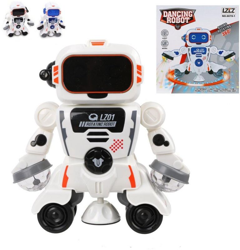 Dancig Robot 360° elemes világító, zenélő, táncoló robot 6678-1 - Gyerek játék