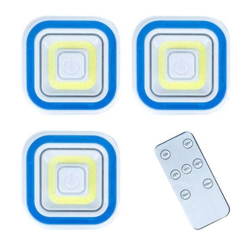 3db távirányítós Vezeték nélküli COB Led lámpa switch - Kocka COB