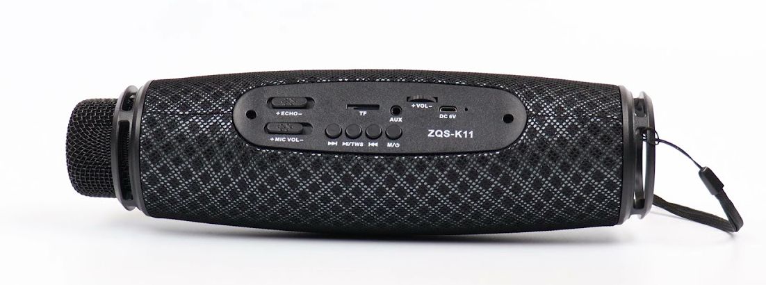Bluetooth hangszóró Karaoke, Akkus,Mp3,Rádió,USB, TF/micro SD kártya, Tel kihangosító, AUX - ZQS-K11