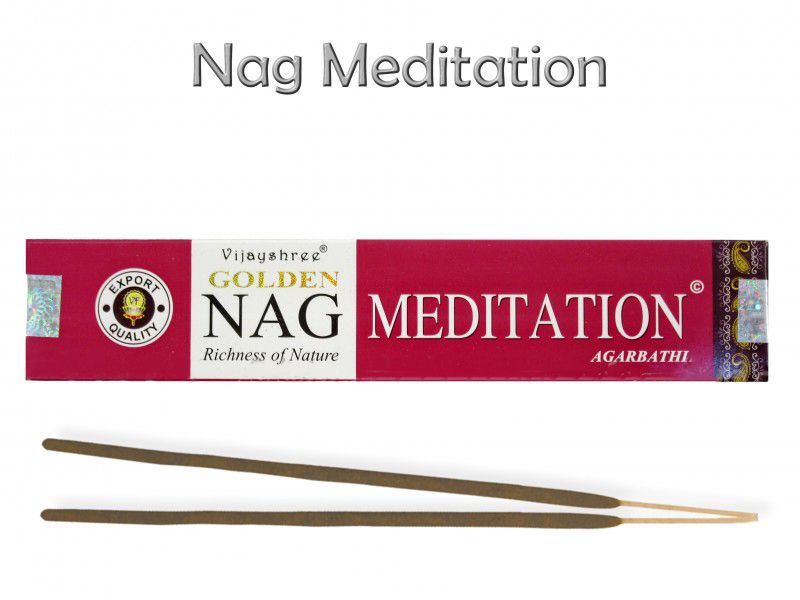 Füstölő pálcika Golden Nag Meditation 15g