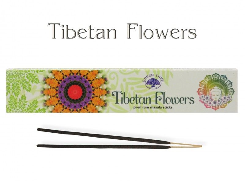 Füstölő LD Green Tree Tibetan Flowers 15g