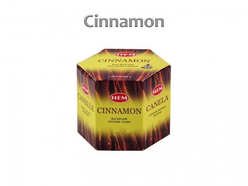 Backflow-lefelé áramló füstölő kúp Cinnamon 40db Hem