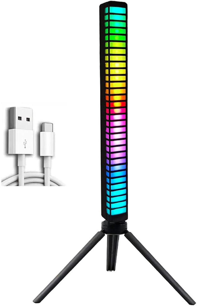 Ritmusra, zenére villogó RGB aktív LED + tripod állvány
