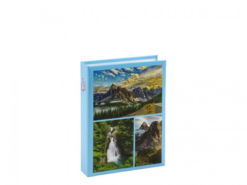 Fényképalbum hegyek kék 36db 10x15cm-es képhez DPH4636 WORLD-1 - Fényképalbum