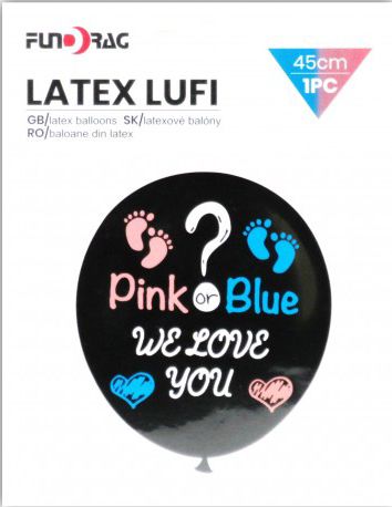 Lufi babaváró Pink or Blue 45cm 233925