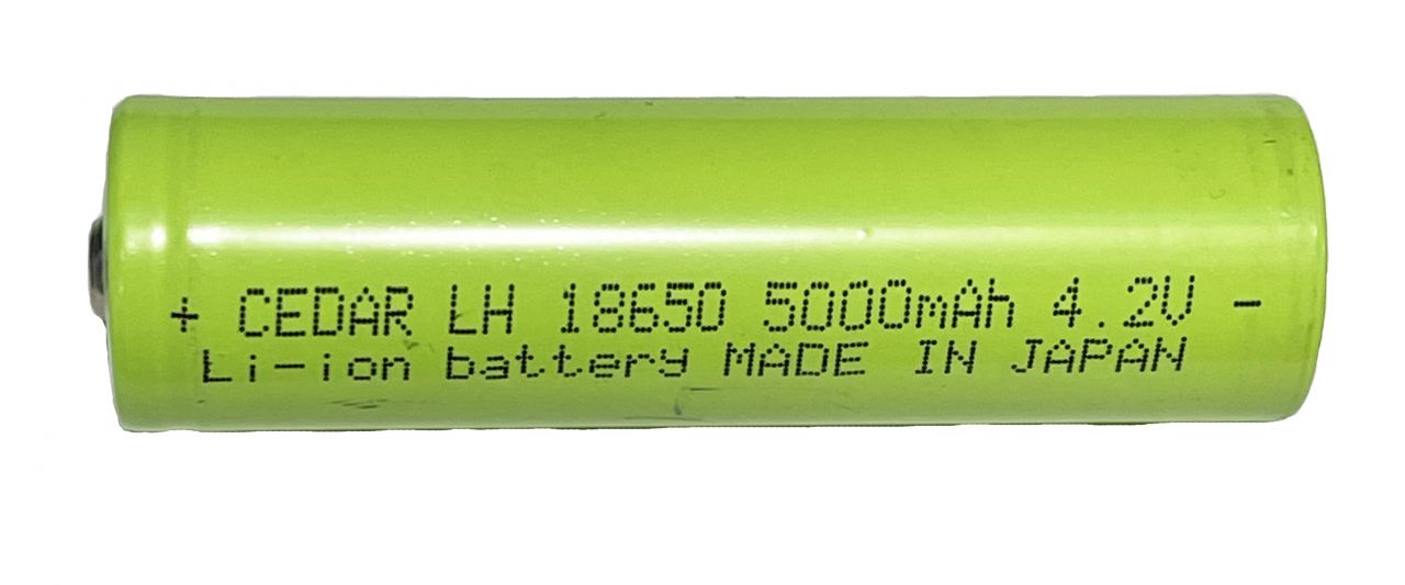 Akkumulátor Li-ion 18650 5000 mAh 4,2V - Cedar