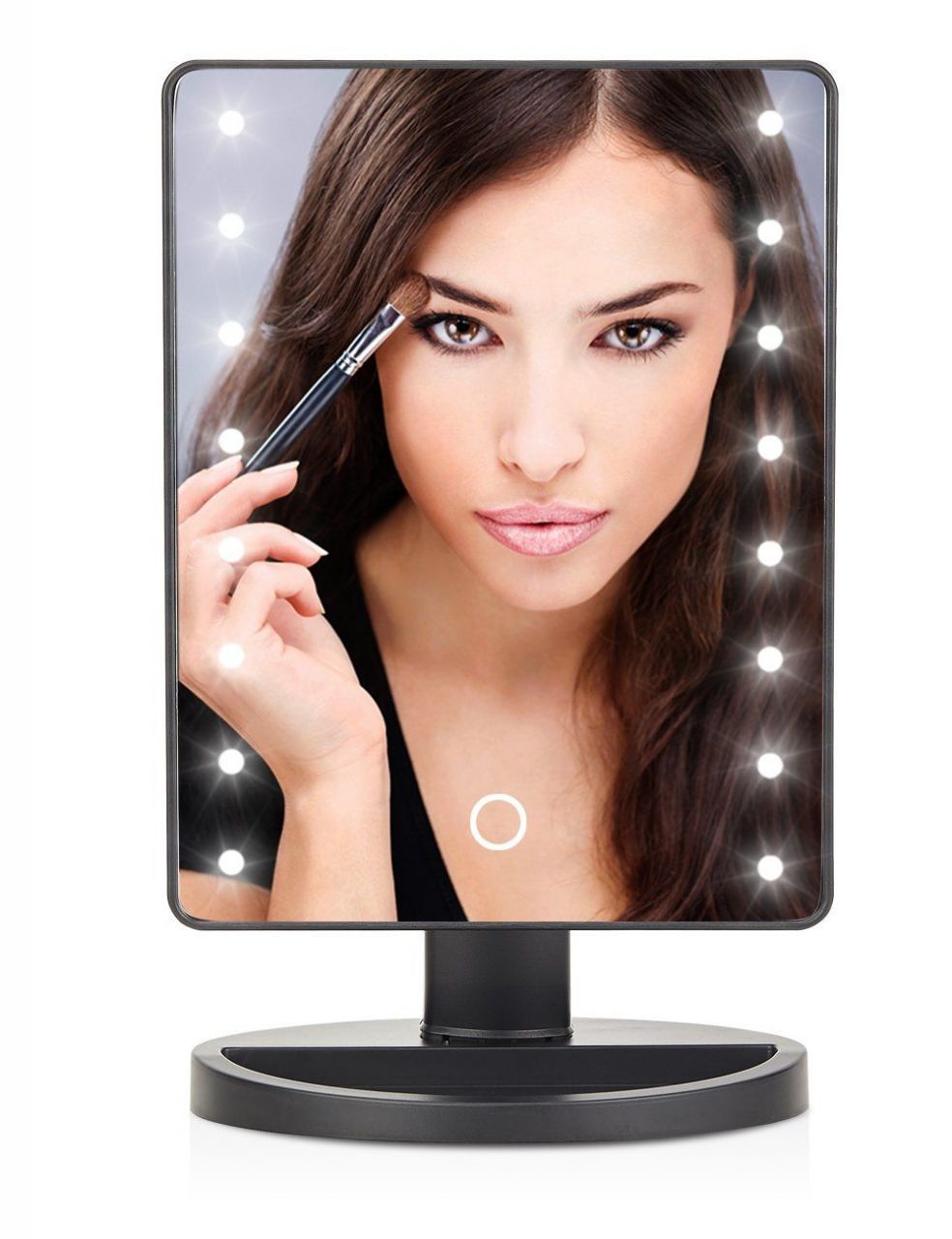 16 LED Sminktükör 3 fényű érintőkapcsolós elemes kozmetikai tükör - Magic Mirror