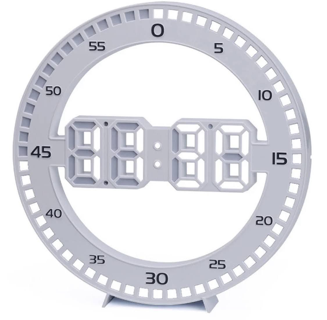 Design 3D LED Digitális ébresztő óra ugráló másodpercekkel 30cm - DS-3688L