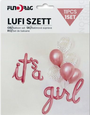 Lufi szett Its a girl rose 11db 619587