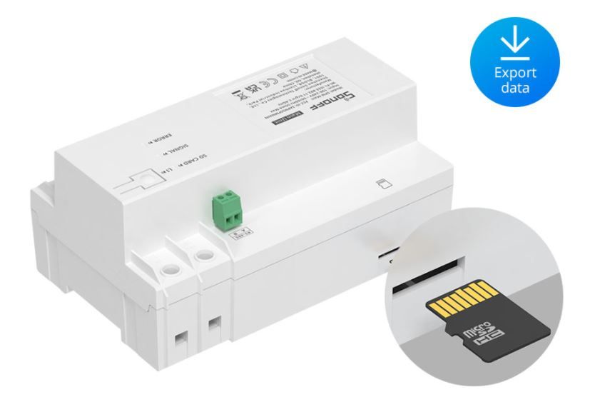 Sonoff Smart Stackable Power Meter (SPM) központi egység WiFi + Ethernet (LAN) modul a professzionális, nagyteljesítményű (4 x 20A) fogyasztásmérős relékhez