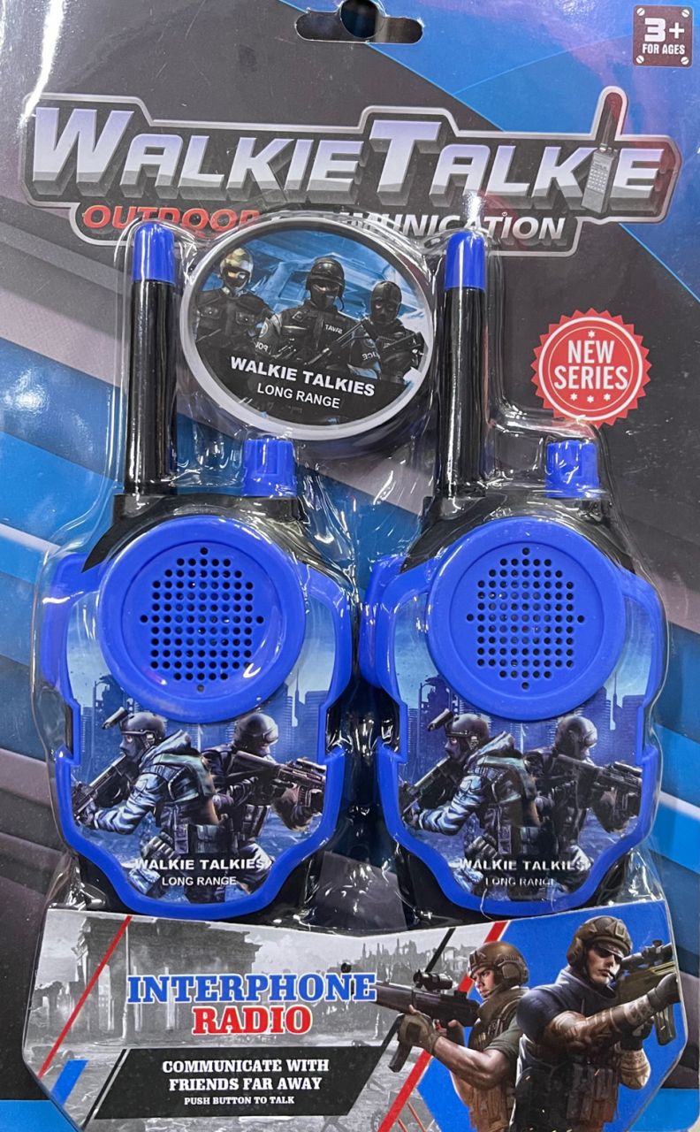 Adó-Vevő Walky-Talky Commando walkie-talkie kék Gyerek szett No: 1161-8 - Gyerek játék
