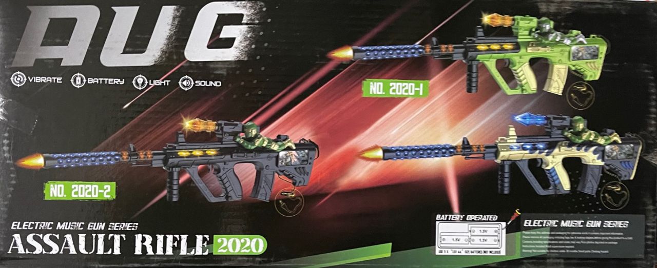 Műanyag Puska Ledes Assault rifle gun No.2020-1 - Gyerek játék