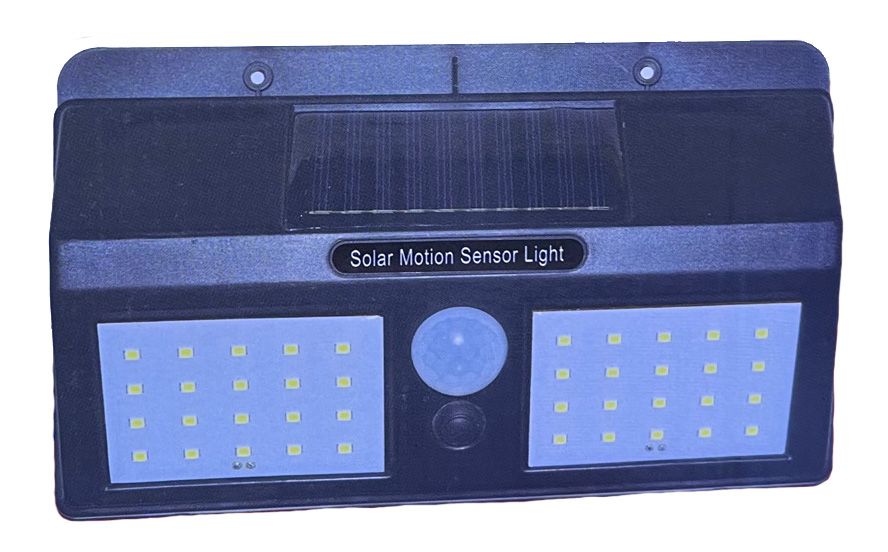 Vezeték nélküli Napelemes 20+20 LED fali lámpa fény-mozgásérzékelős - 818