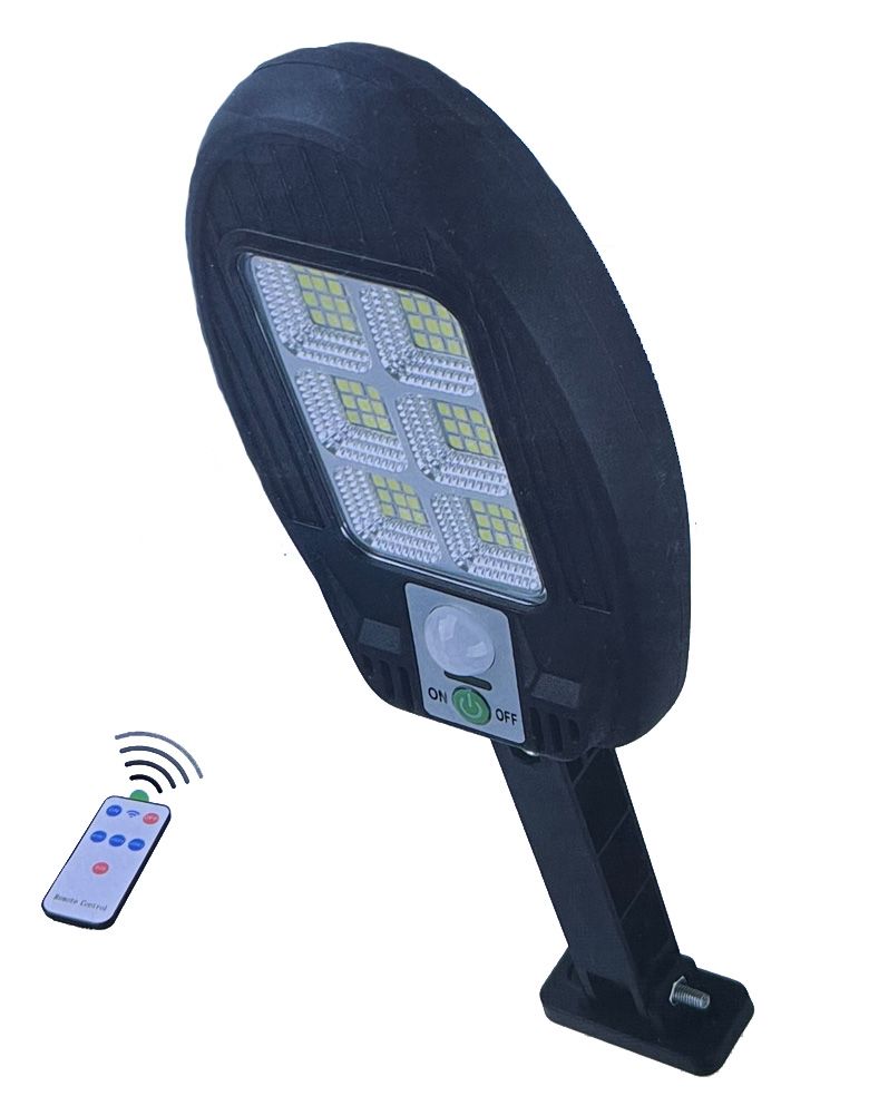 Vezeték nélküli Napelemes 54 LED utcai fali lámpa fény-mozgásérzékelős távirányítóval - WA22-01