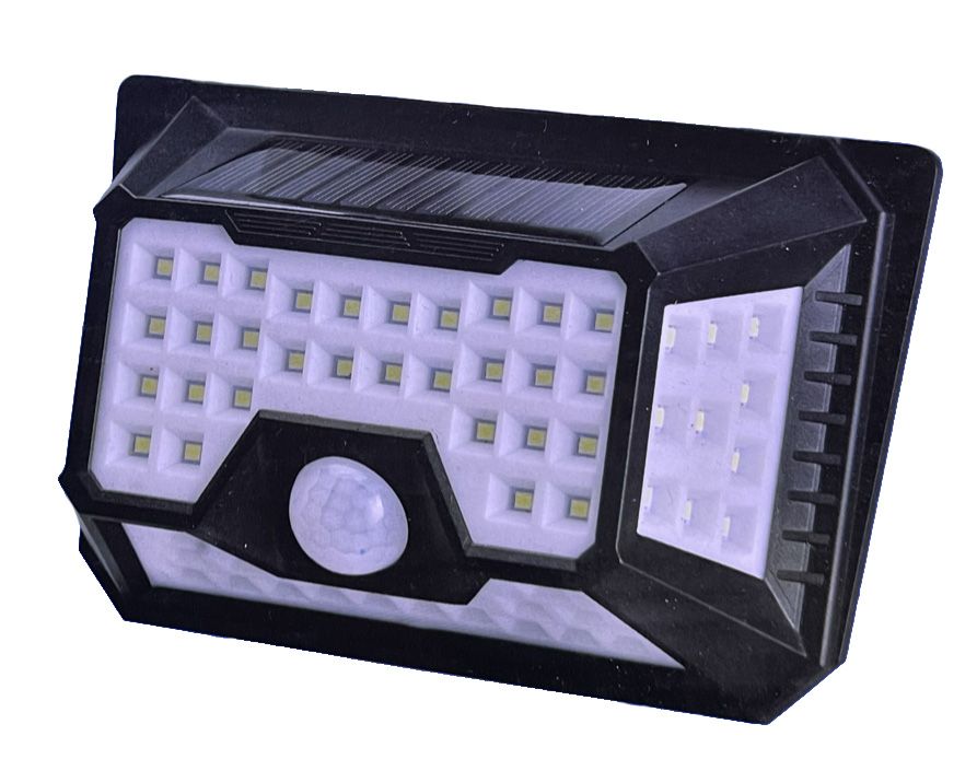 Vezeték nélküli Napelemes 66 LED fali lámpa fény-mozgásérzékelős - LF-1521