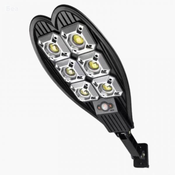 Vezeték nélküli Napelemes Brutál 6 LED utcai fali lámpa fény-mozgásérzékelős távirányítóval - LL-006