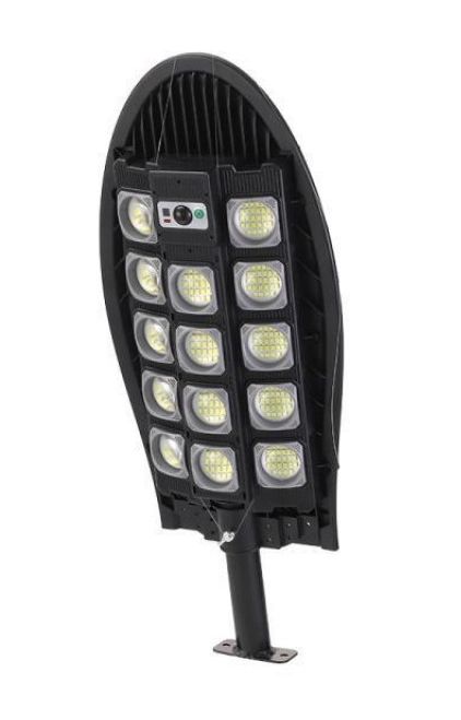 Vezeték nélküli Napelemes 210W 420 LED utcai fali lámpa fény-mozgásérzékelős távirányítóval - W7103A-5