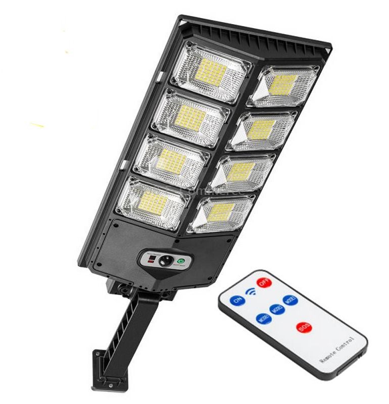 Vezeték nélküli Napelemes 336 LED utcai fali lámpa fény-mozgásérzékelős távirányítóval - W789B-4