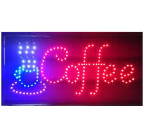 Led világító reklám tábla - Coffee
