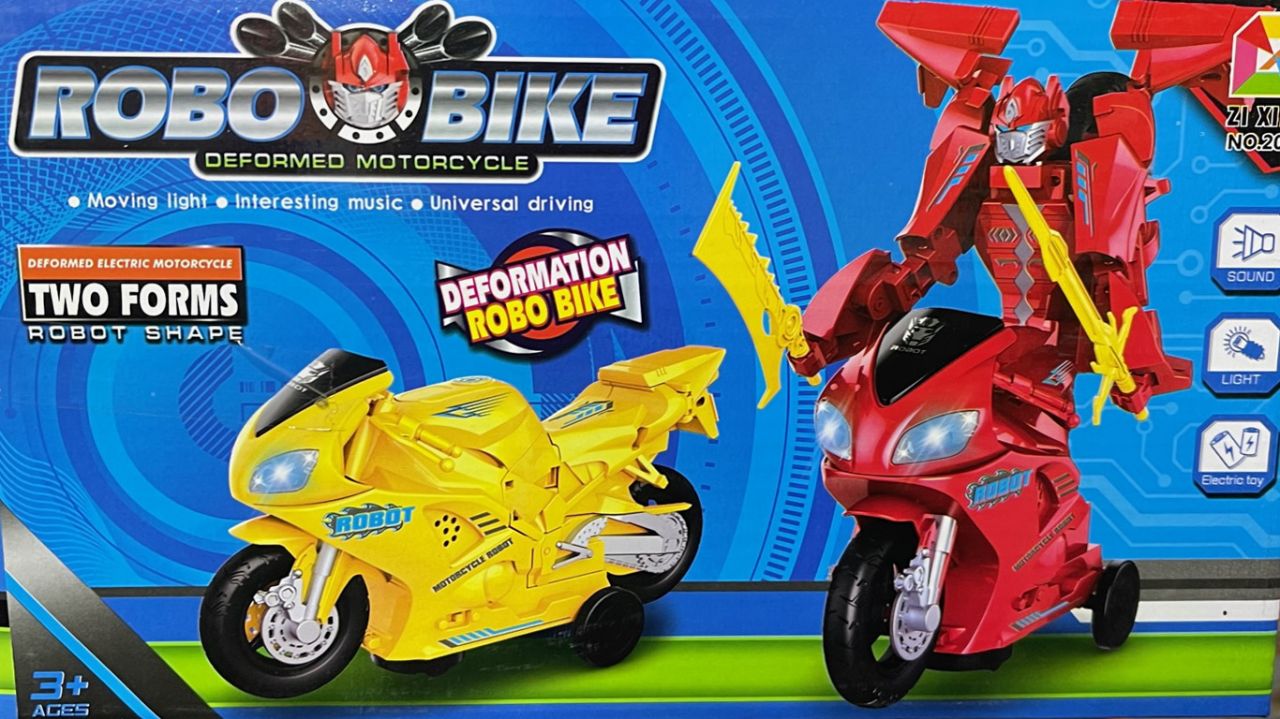 Deformation Robo Bike Átváltozó világítós zenélős önműködő motor No.2028 - Gyerek játék