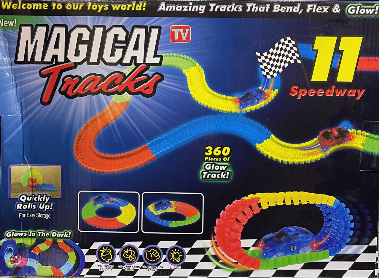 Világító autópálya Magical Tracks 360db-os No.9910 - Gyerek játék