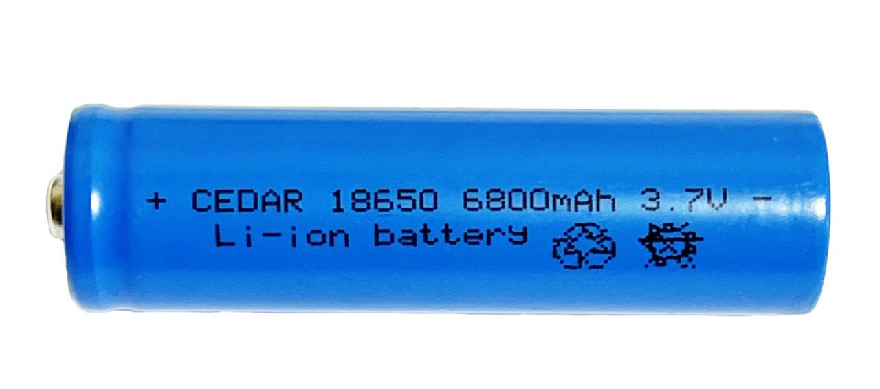 Akkumulátor Li-ion 18650 6800 mAh 3,7V - Cedar kék