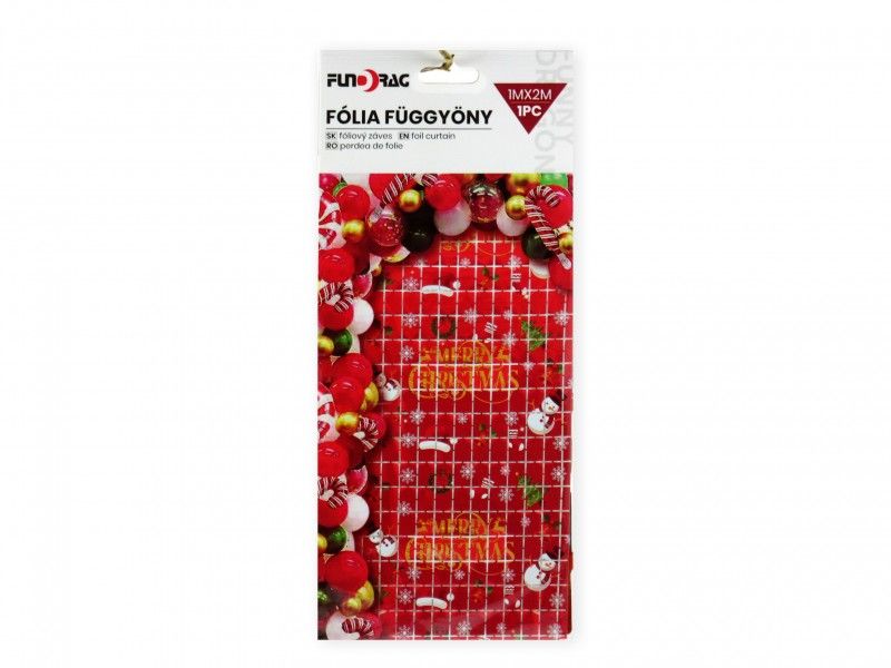 Karácsonyi fólia függöny 1x2m 629050