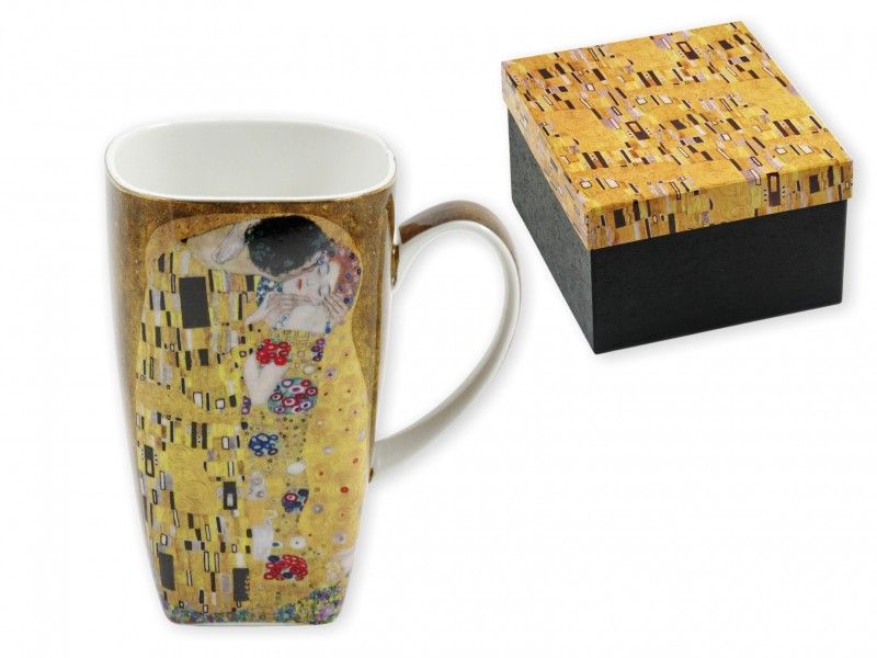 Bögre szögletes Klimt 600ml díszdobozban KLIMT0129 - Ajándék Bögre