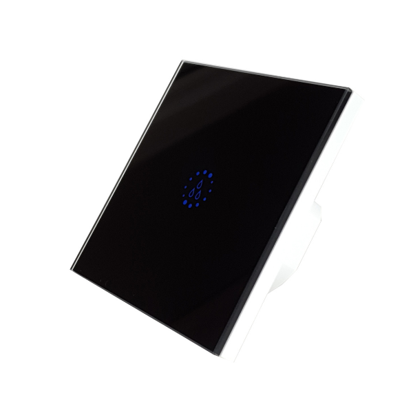 KingArt nagyteljesítményű (20A), Sonoff-kompatibilis, WiFi-s, távvezérelhető, érintős villanykapcsoló / bojlerkapcsoló (fekete)