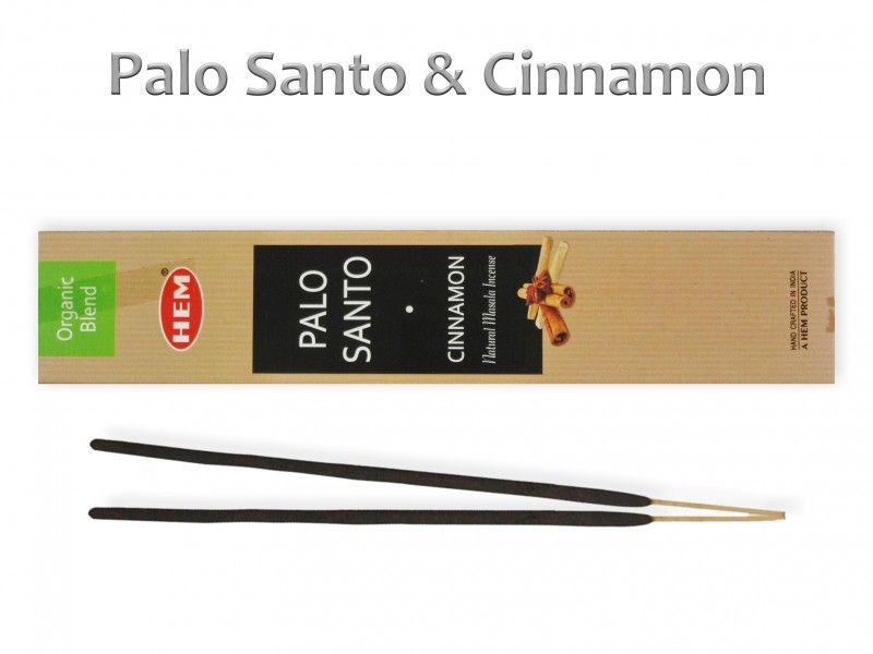 Füstölő pálcika Organic Blend Palo Santo Cinnamon 15g HEM