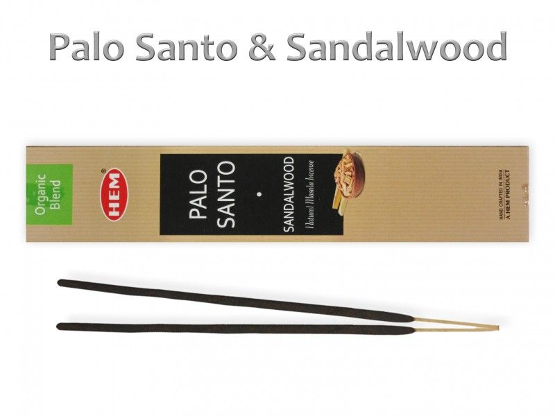 Füstölő pálcika Organic Blend Palo Santo Sandalwood 15g HEM