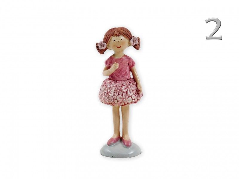 Kislány figura rózsaszín 11,5cm 02560 2féle