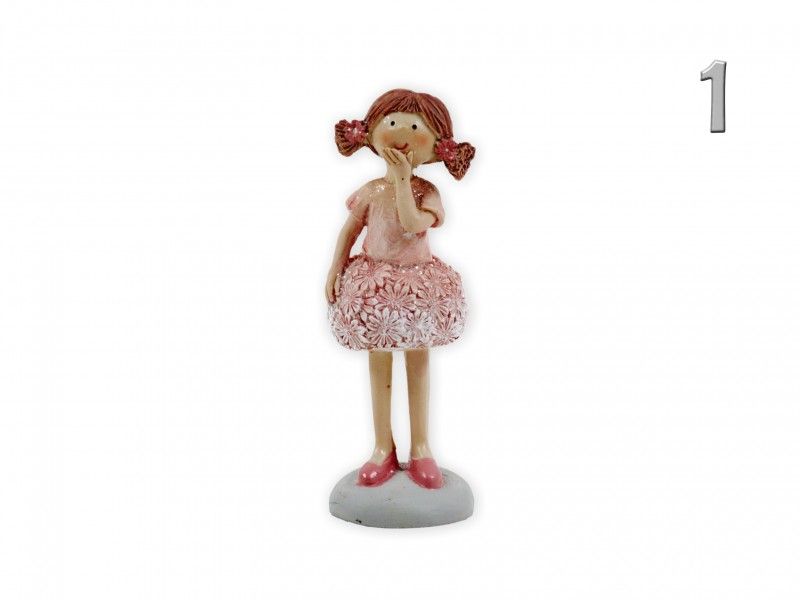 Kislány figura rózsaszín 11,5cm 02560 2féle