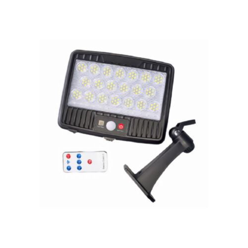 Vezeték nélküli Napelemes 140+6+6 LED fali lámpa fény-mozgásérzékelős távirányítóval - XG-T31