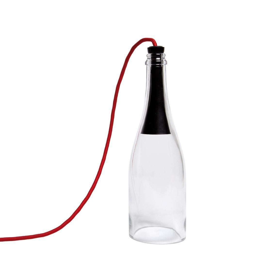 L'Atelier du Vin 052066 Bouteille Torche clair pezsgős üveg lámpa (víztiszta)