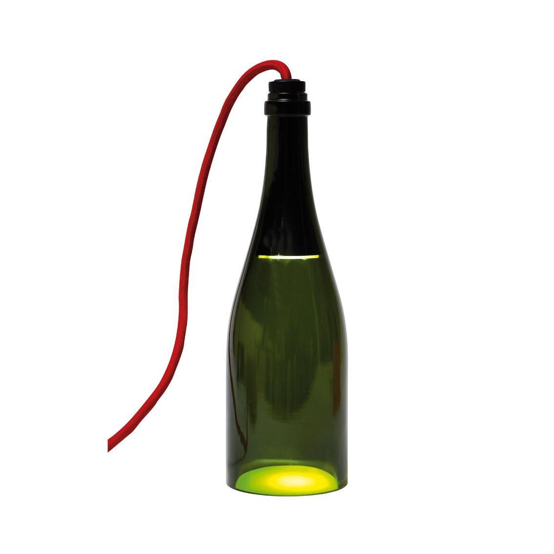 L'Atelier du Vin 095321 Bouteille Torche Vert pezsgős üveg lámpa (zöld)